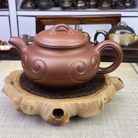 紫砂茶壶宜兴紫砂底槽清280c c