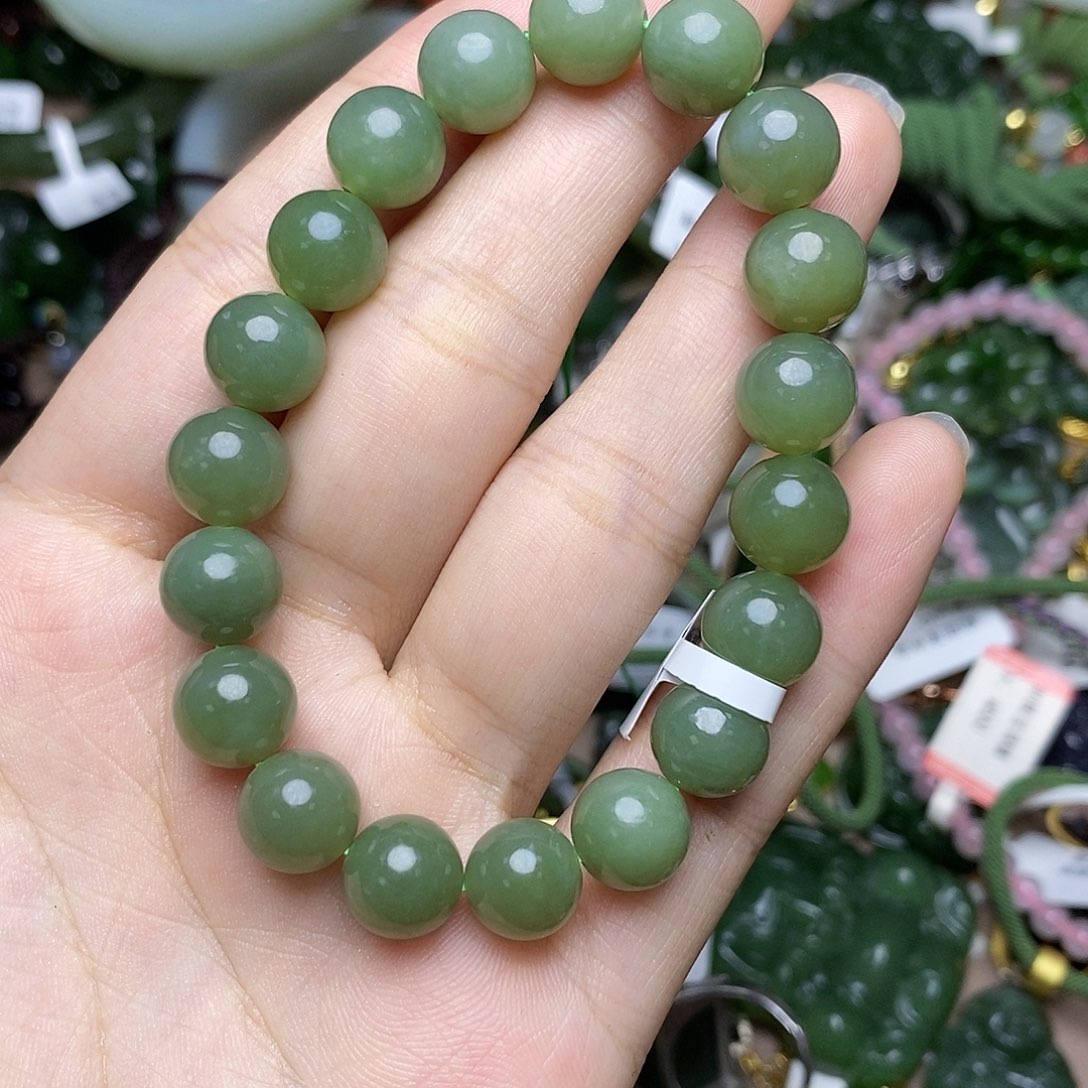 手串未镶嵌和田玉（黄玉）