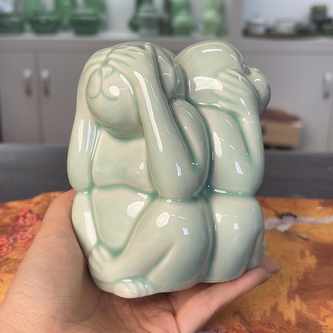 龙泉云间青瓷小米茶器