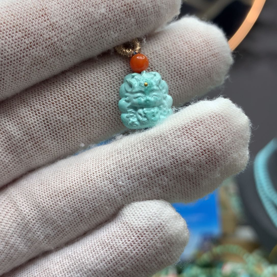 绿松石挂件未镶嵌