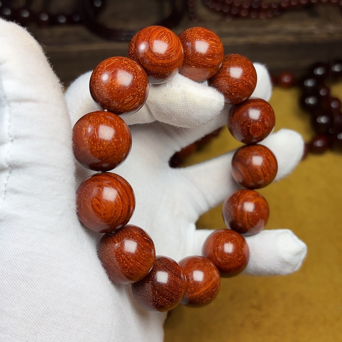 檀香紫檀（小叶紫檀）手串/手链1.8原生态 同料