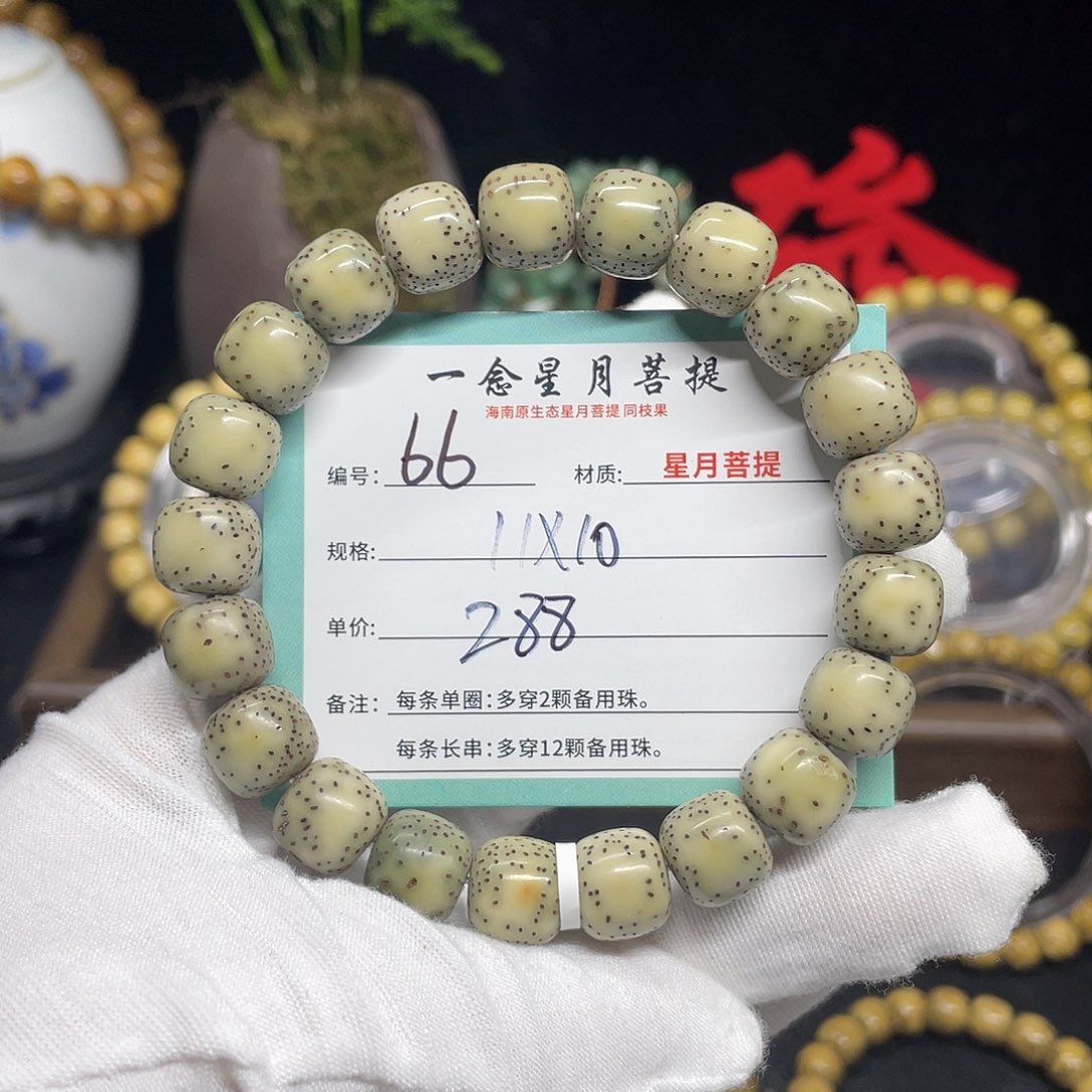手串星月菩提66……11:10侧白