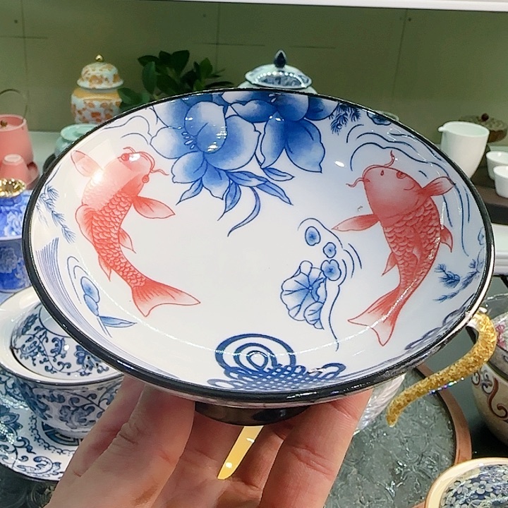 青花瓷器茶具套装旅行套装 茶叶罐玻璃杯等