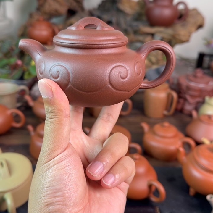 紫砂茶壶紫砂壶 如意仿古 底槽清200cc