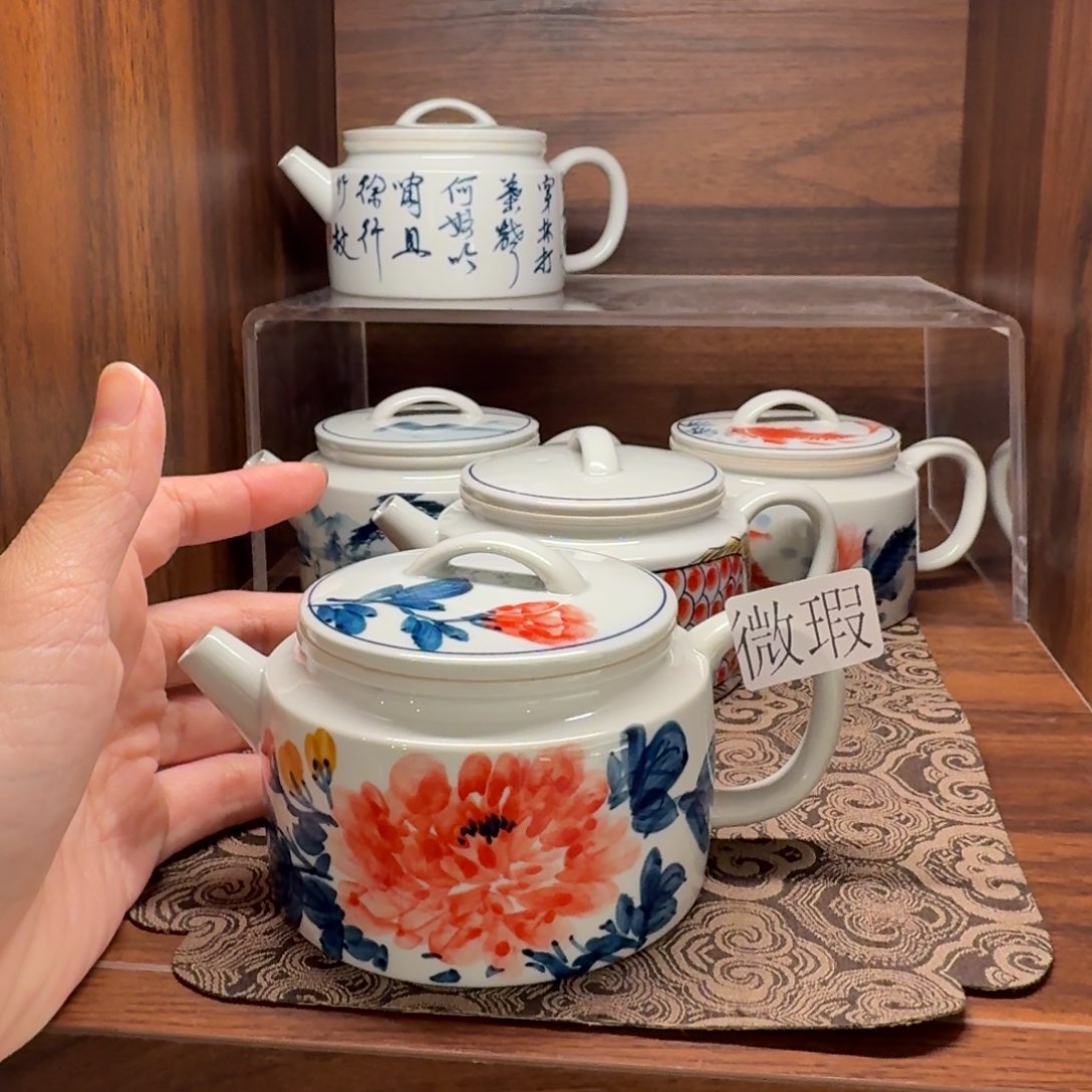 微瑕釉下彩纯手绘