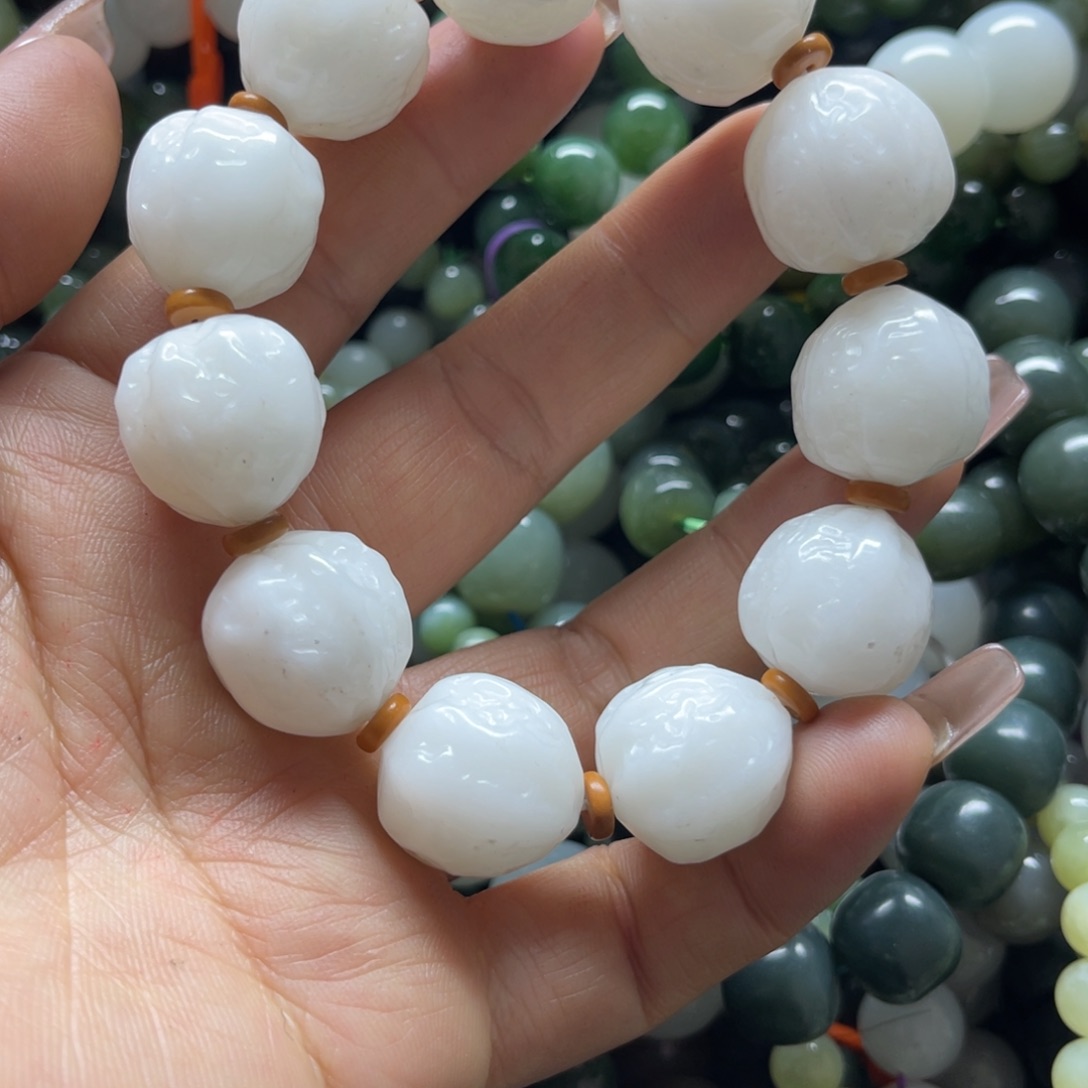 和田玉手链未镶嵌