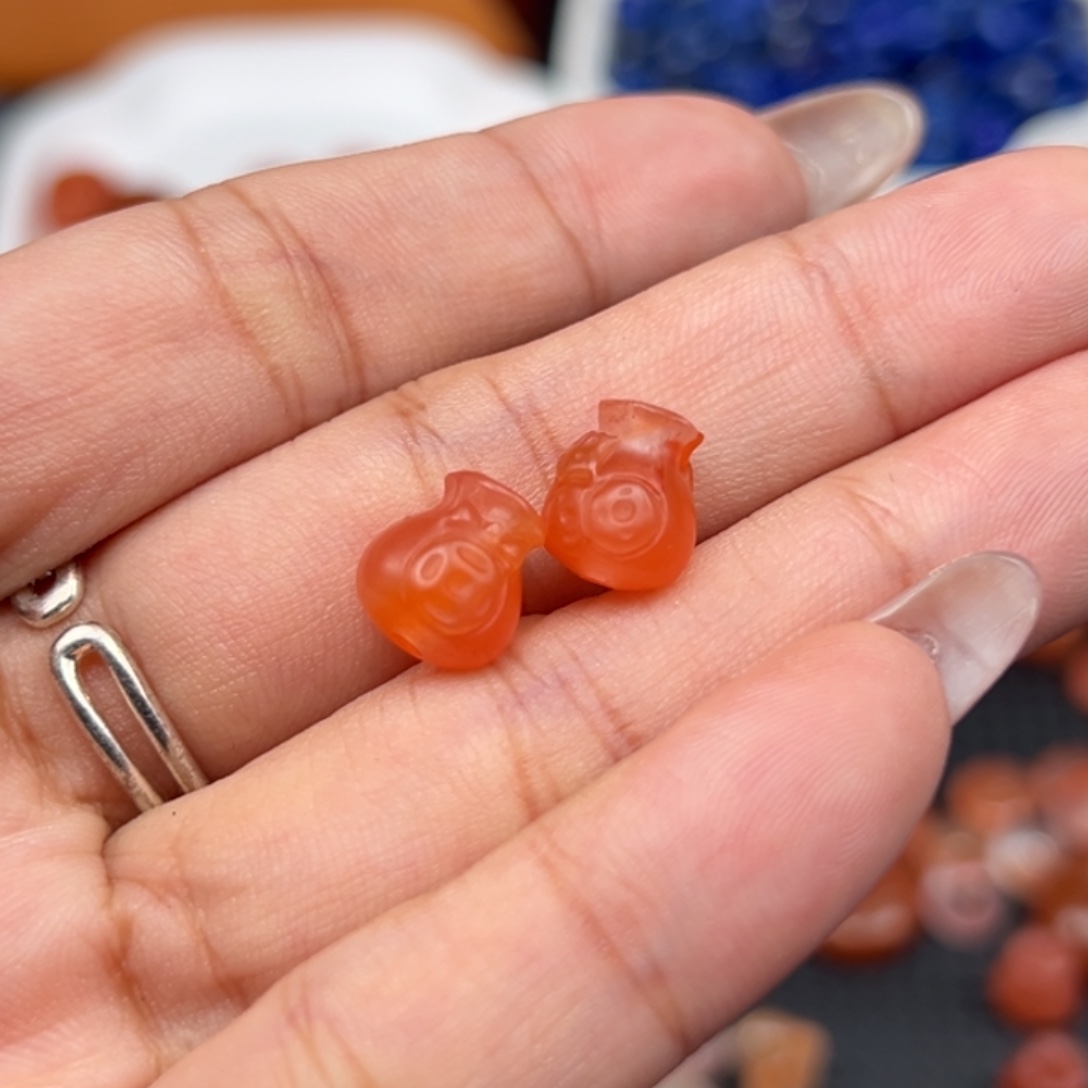 南红玛瑙未镶嵌吊坠(不含链)