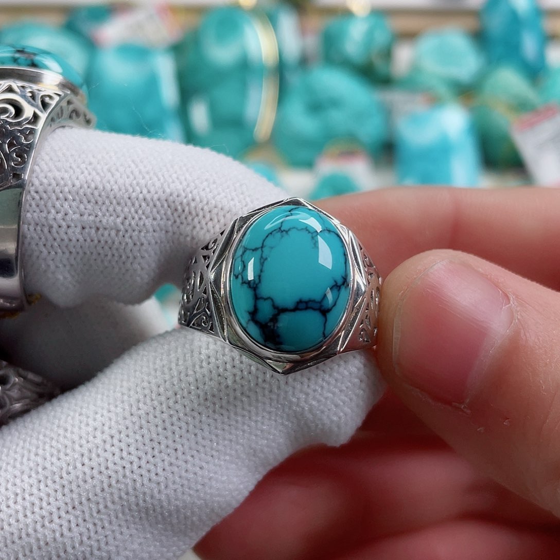 绿松石车挂未镶嵌花*精