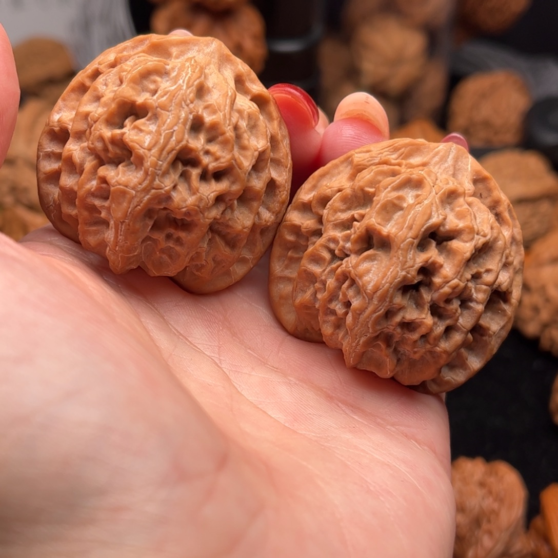 来***财核桃把件苹果园41