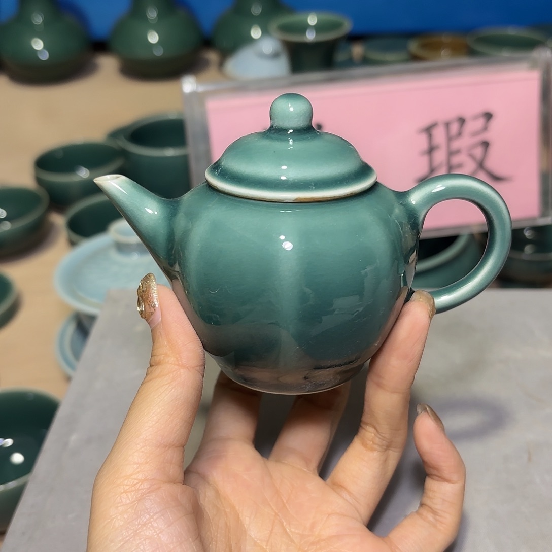 龙泉云间青瓷小米茶器