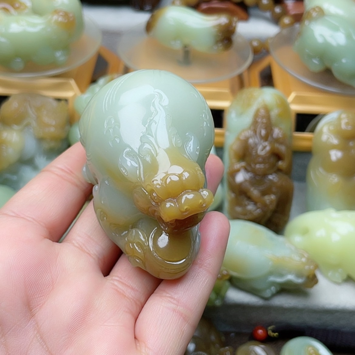 【闪购商品】未镶嵌和田玉挂件沙*花