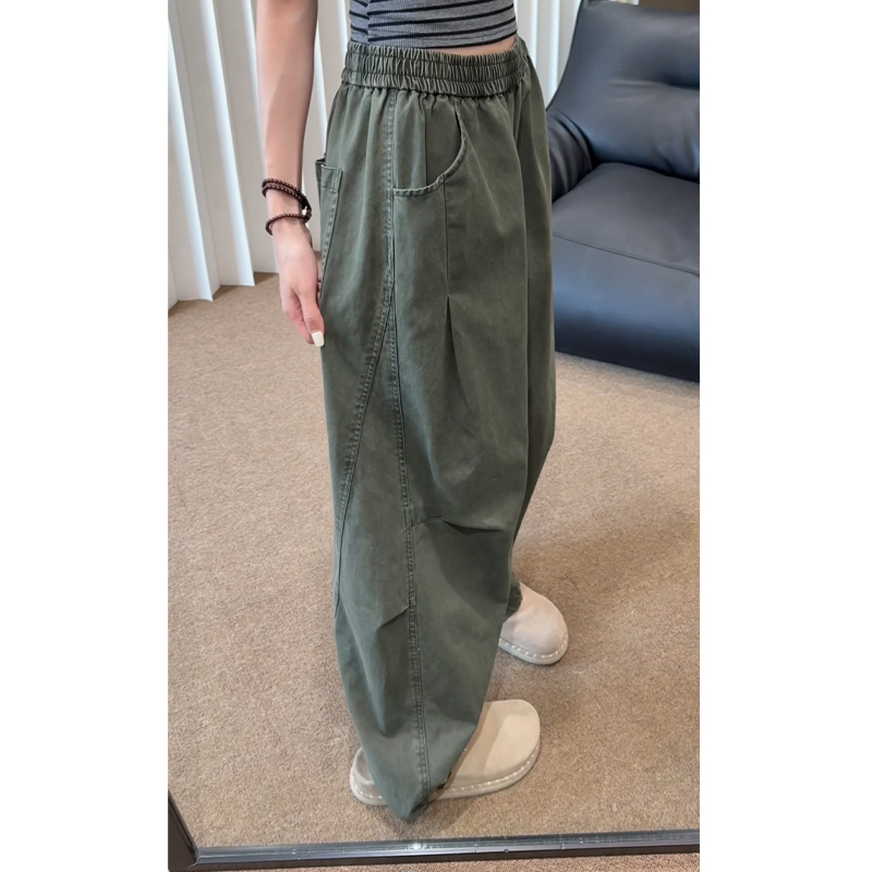 colyon加绒加厚纯棉工装裤男水洗裤子宽松直筒裤潮流男生休闲长裤