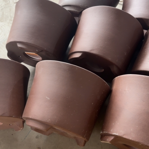 紫砂花盆100-8。        17-12.5