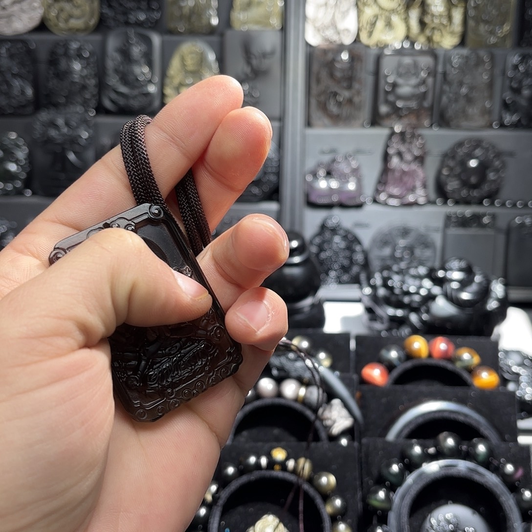 超****黑曜岩未镶嵌手链