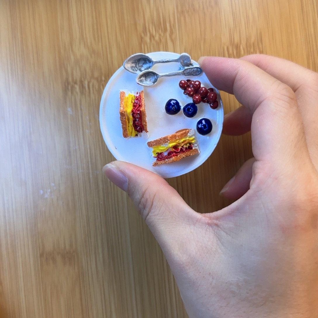 双层款餐盘冰箱贴