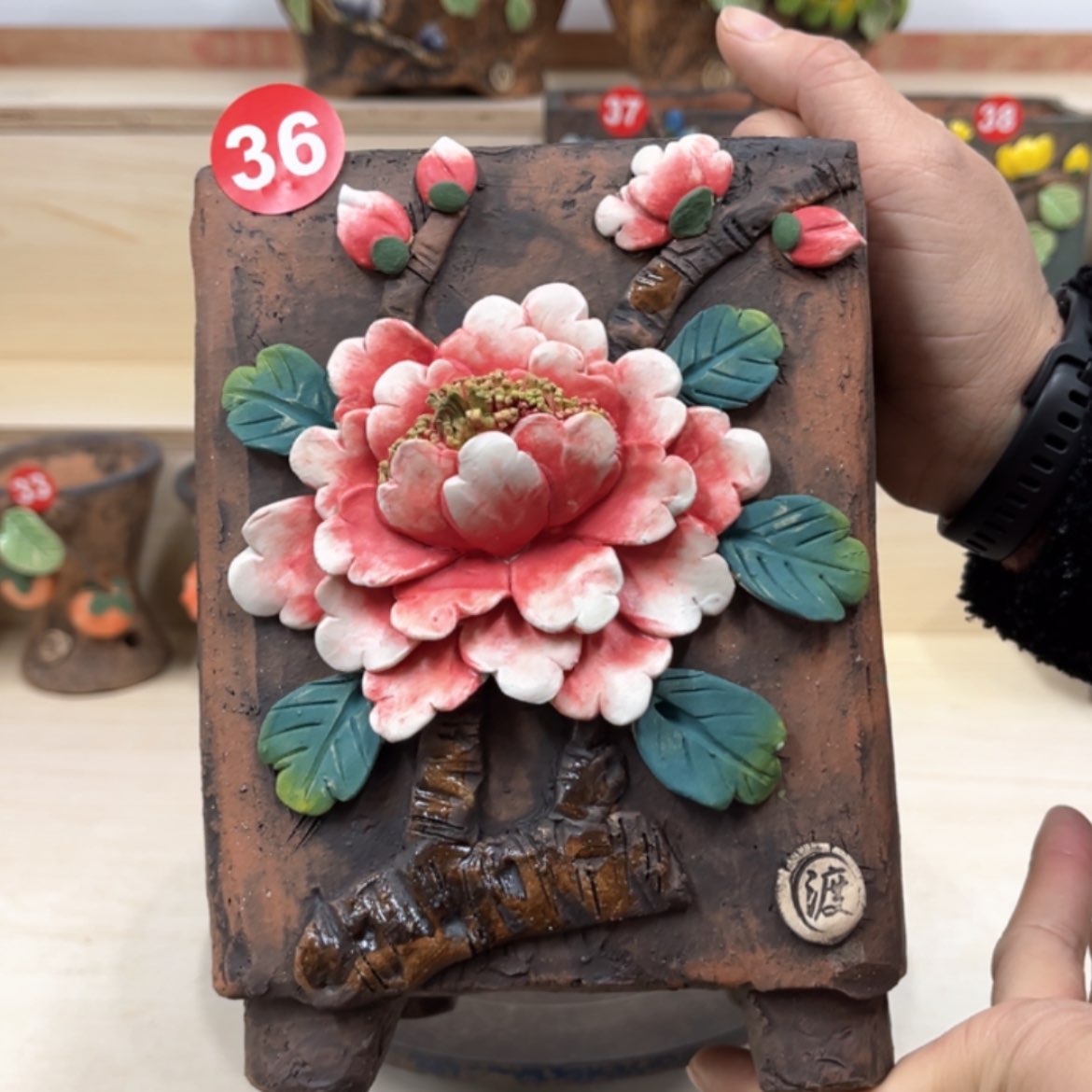 【闪购商品】紫砂花盆36号内口11.5外高19