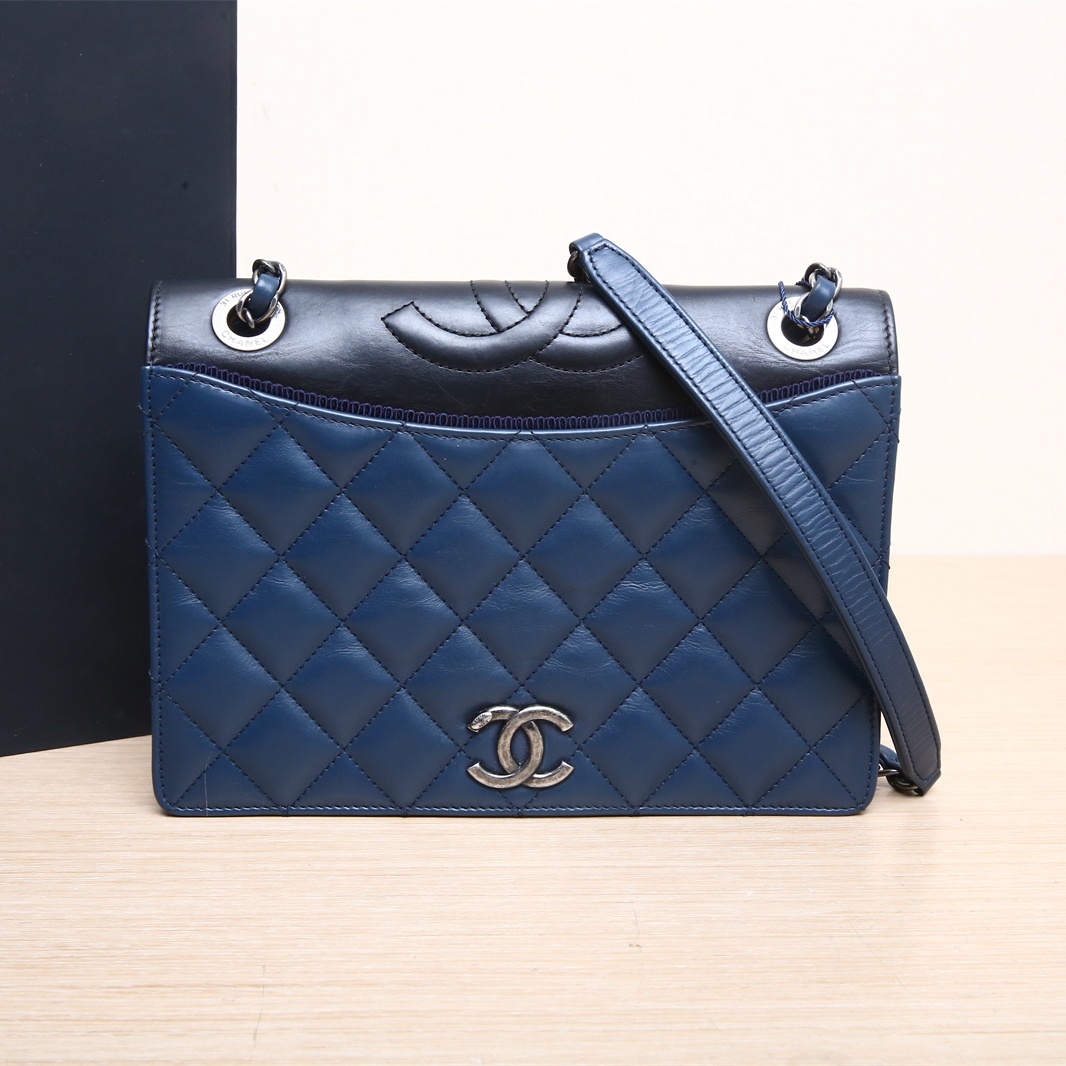 95新 Chanel/香奈儿 双C WOC 系列 大LOGO 斜挎包 23cmP254215409