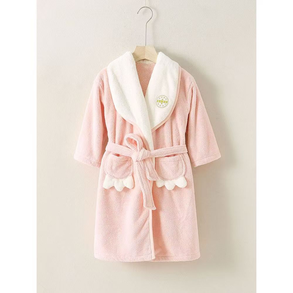 吸水速干不掉毛浴袍睡袍日韩睡衣卡通风连帽保暖居家