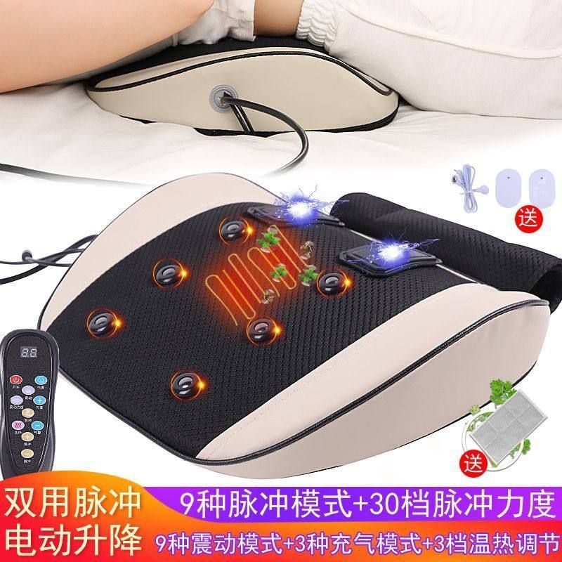 气动脊椎按摩器腰部腰椎按摩仪腰间盘脉冲震动护腰加热背部椅靠