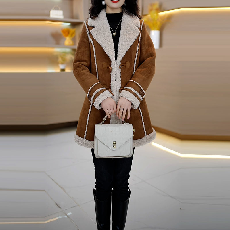 2025冬新款A3769冬季保暖时尚中长款宽松型女洋气秋冬修身外套