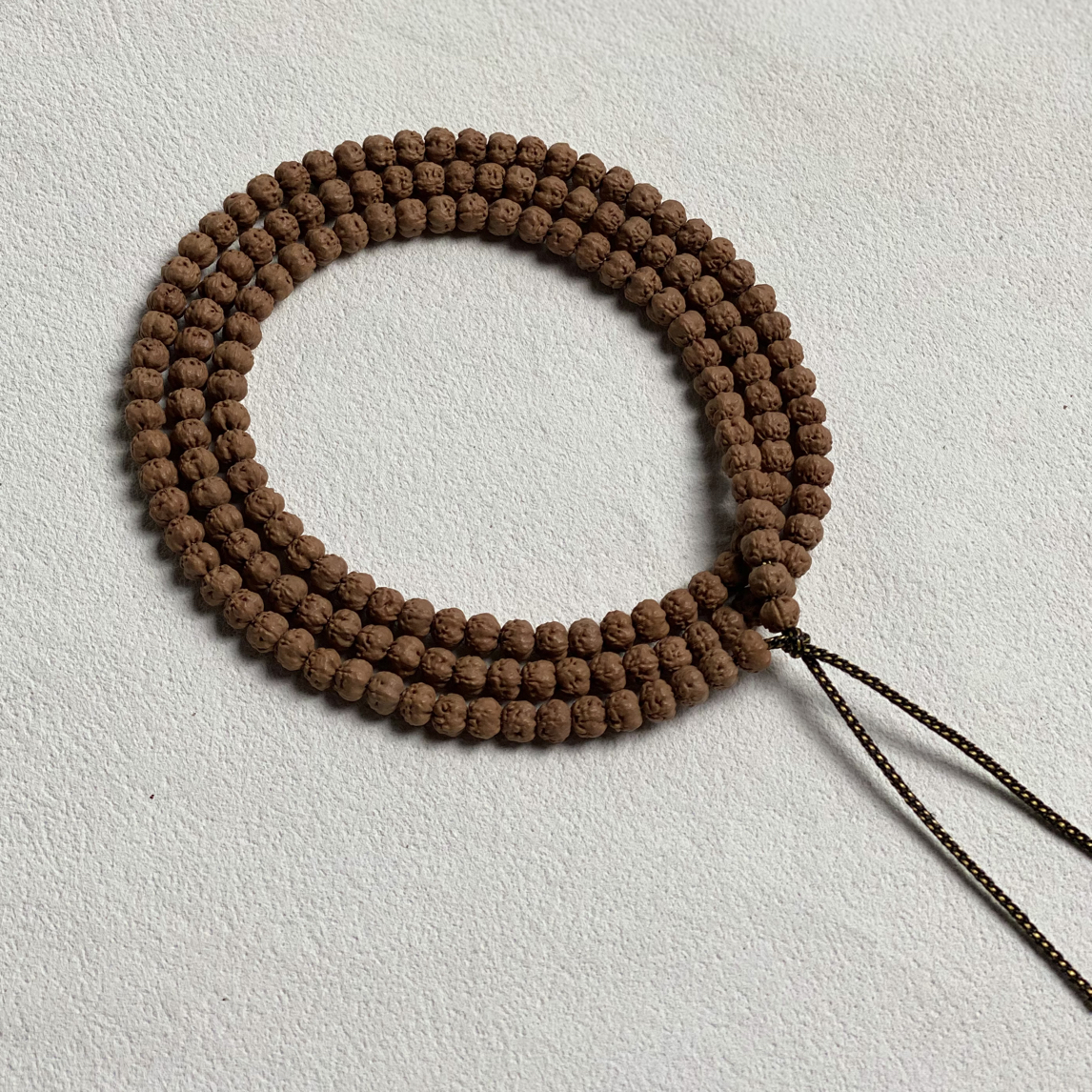 【老張收藏】毕业串珠文玩手持定制原生态五爪金龙小金刚长串树王