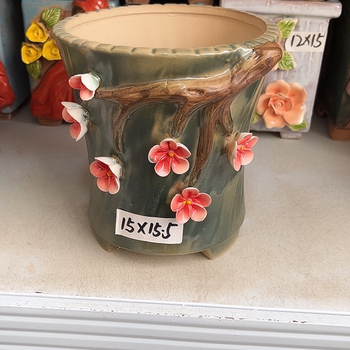 粗陶材质多肉花盆