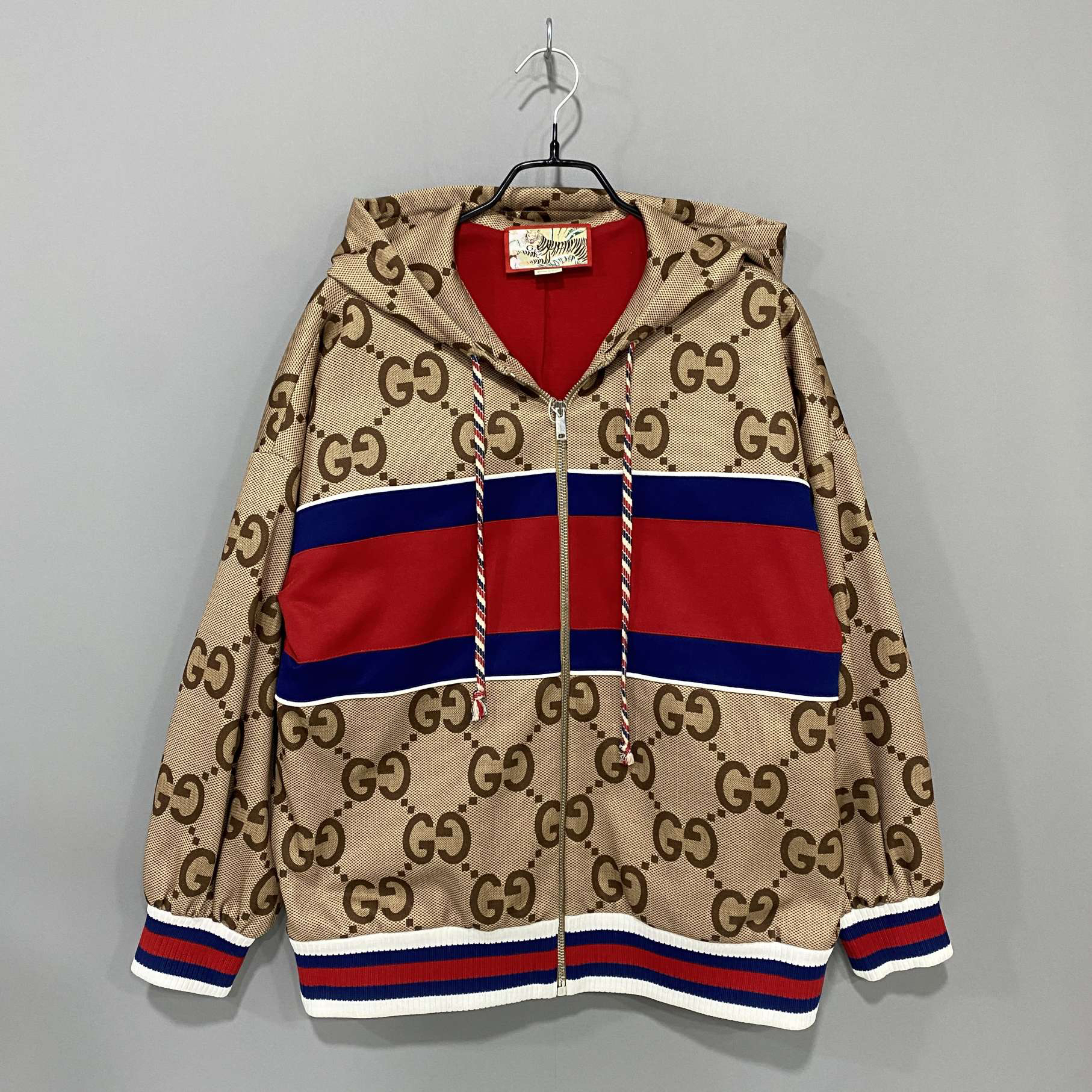 GUCCI /古驰/满印logo外套/XS码/99新/03724