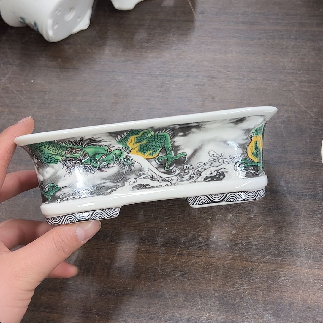 紫砂花盆135号瑕疵18/14/5.5cm