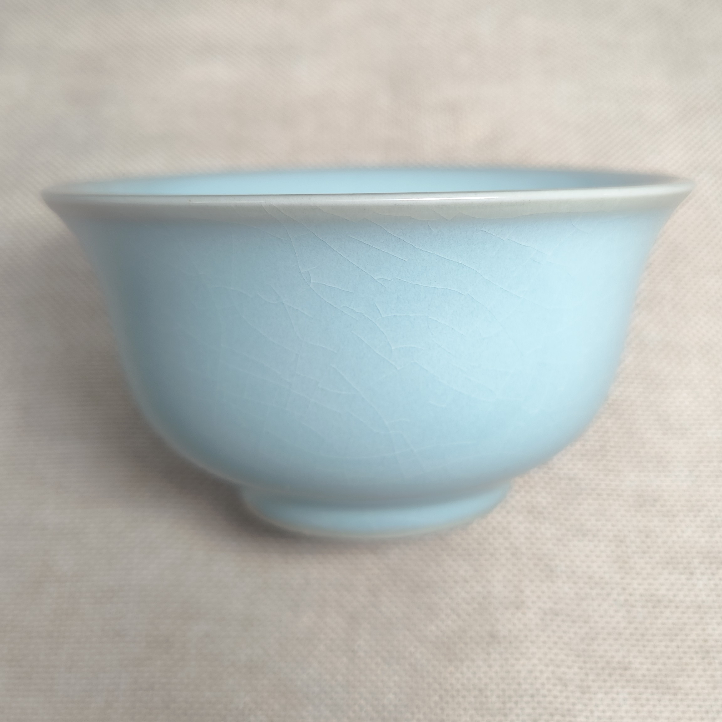 原矿原产地天青釉压手杯