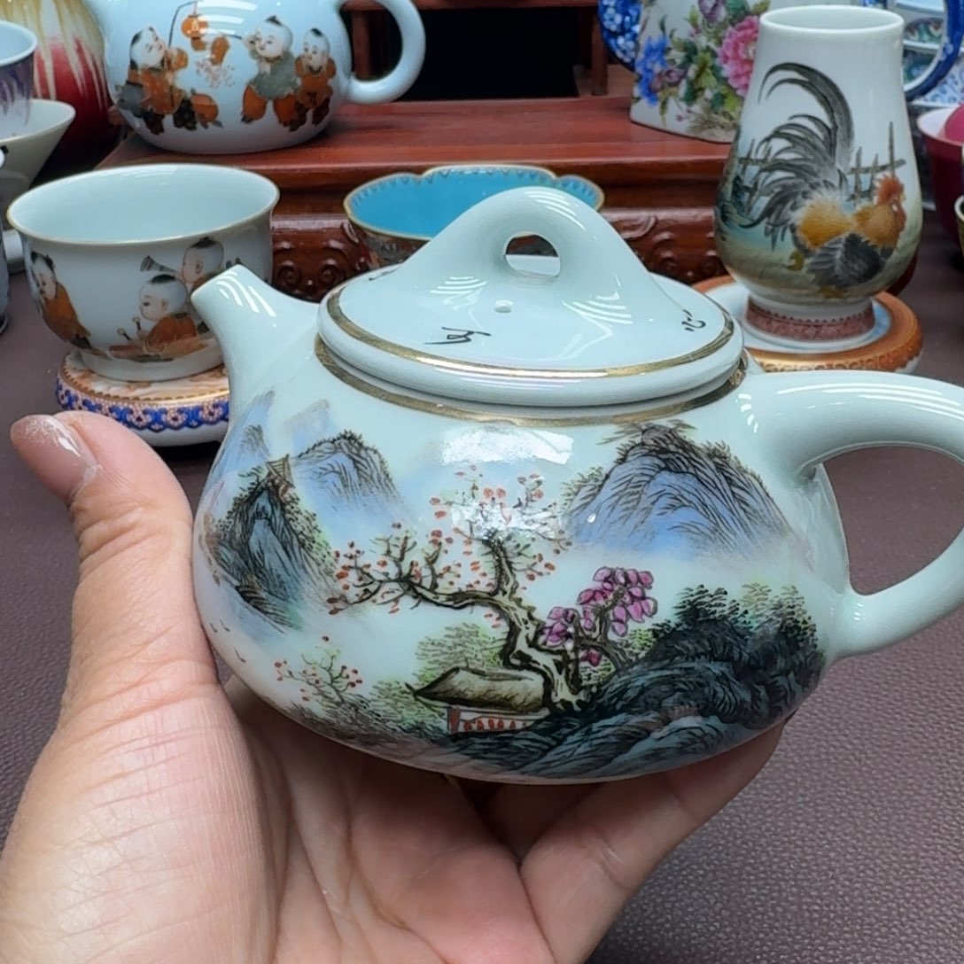 瓷片景德镇仿古手工制作精品展示