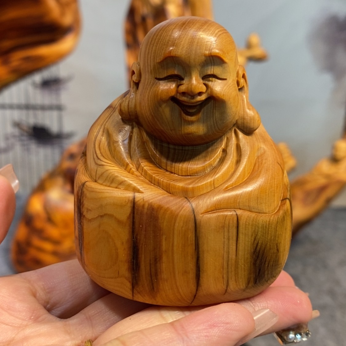【闪购商品】柏木（崖柏）根雕木雕工艺品摆件创意，满十送一手把件