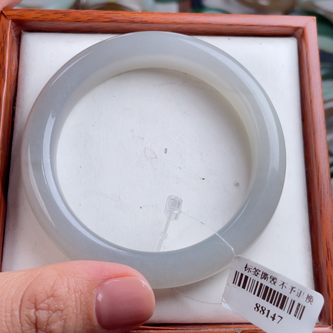 【闪购商品】和田玉手镯未镶嵌甜*圈57 58