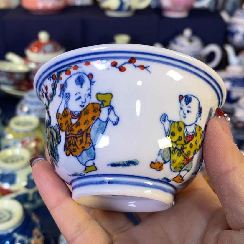 【闪购商品】用****1景德镇陶瓷茶杯2个