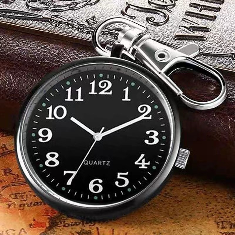 大数字电子石英怀表