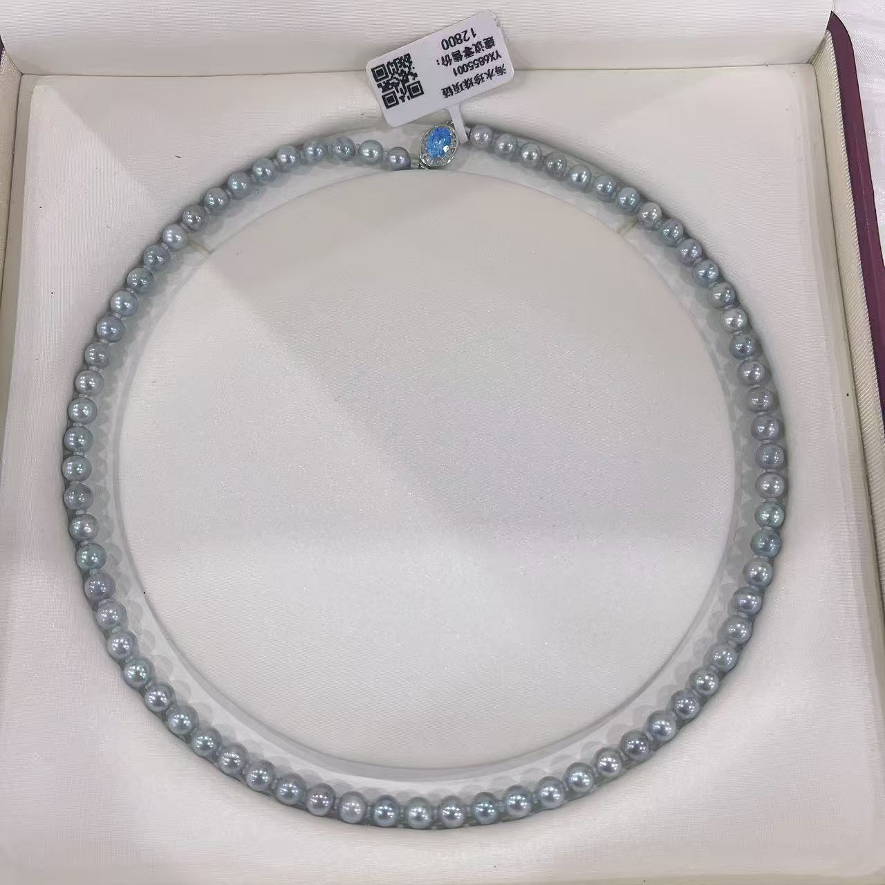 海水珍珠真多麻6mm珍珠项链 YX6855001