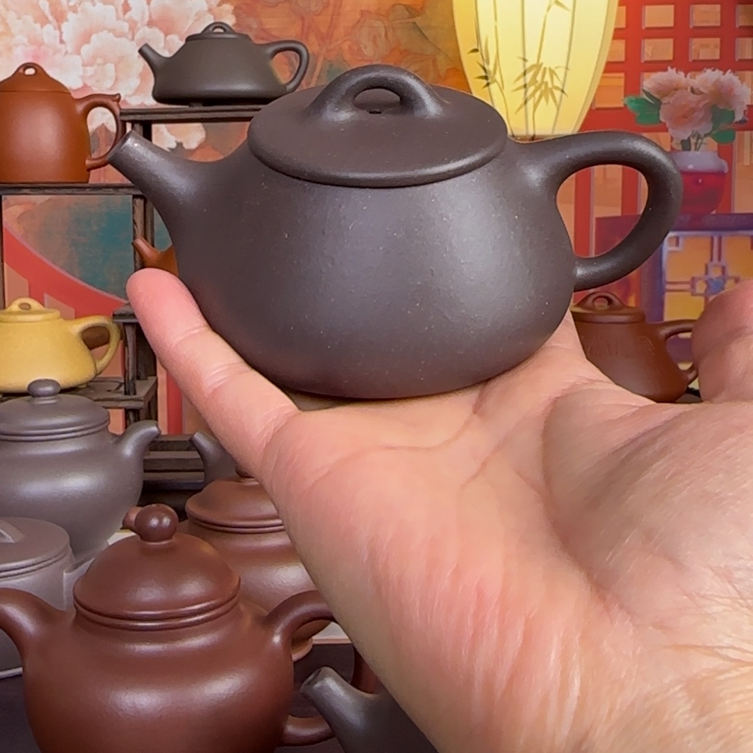 茶壶紫砂平盖石瓢微瑕壶