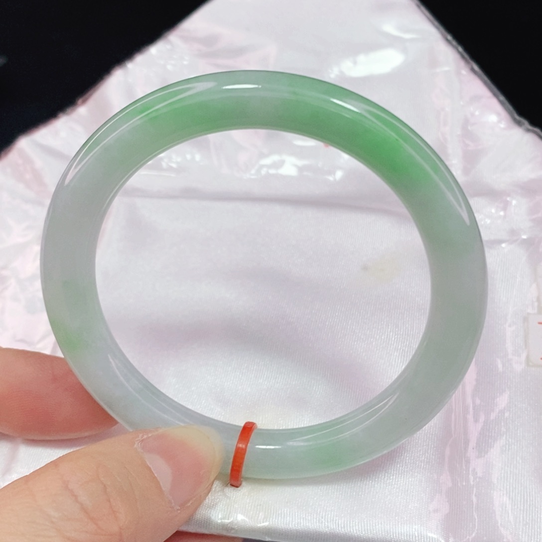 未镶嵌手镯翡翠53圆条