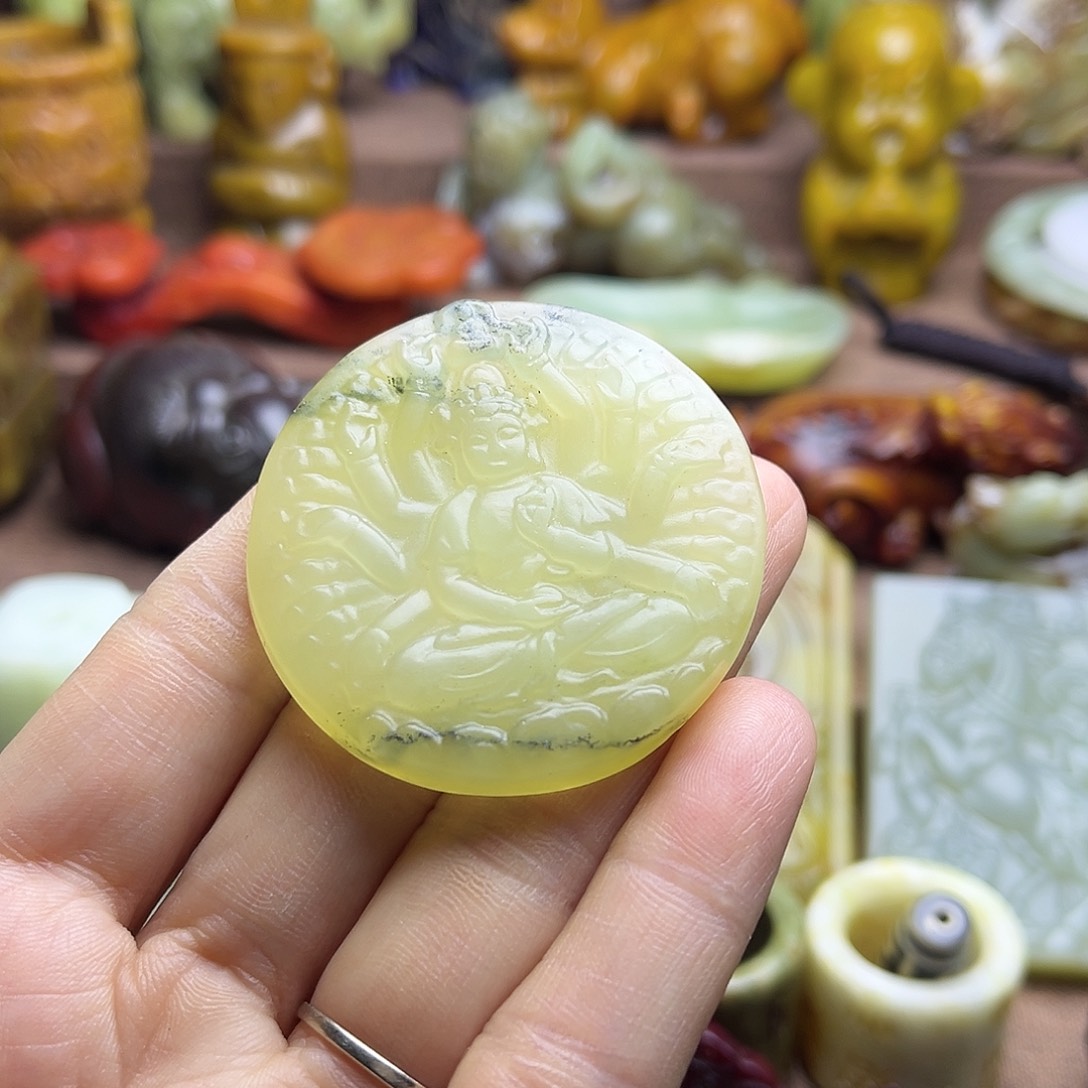 白玉菩提吊坠134。。