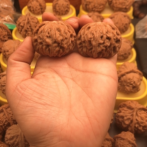 把件核桃43磨盘狮子头