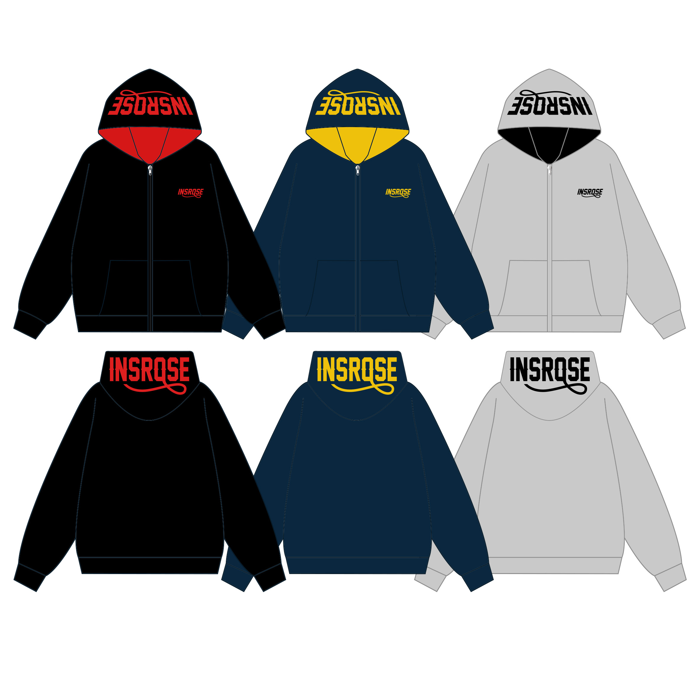 美式立体毛巾刺绣开衫连帽卫衣撞色百搭外套慵懒宽松男女情侣款