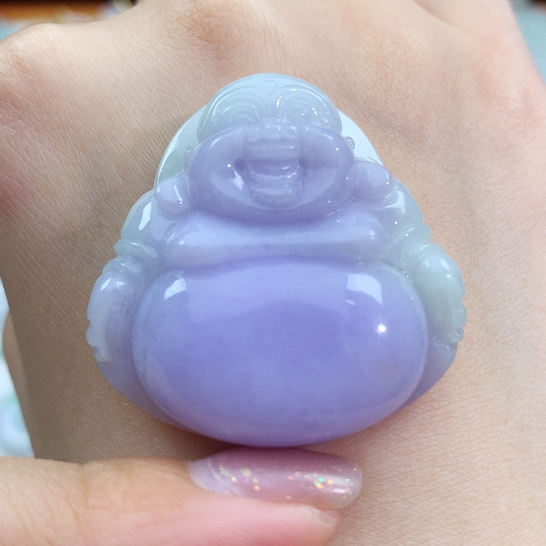 翡翠未镶嵌颈饰佛公