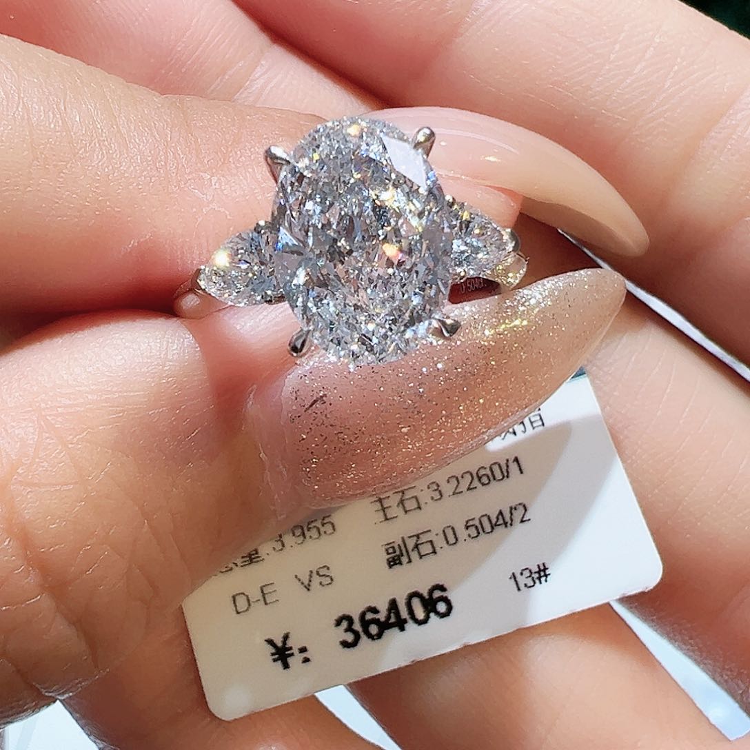 18K金镶嵌实验室培育钻石3.226ct13