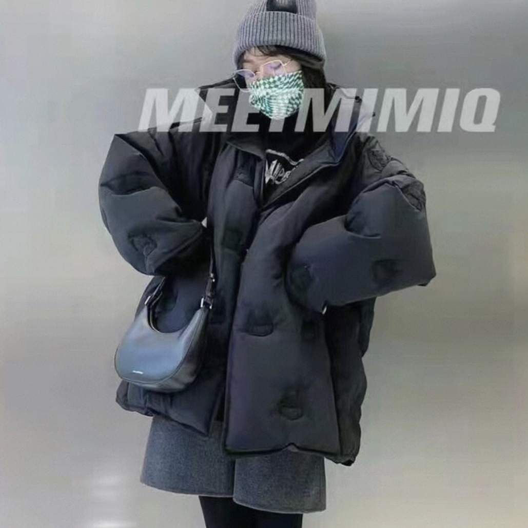 Meetmimiq 蚕丝 宽松版型 羽绒服
