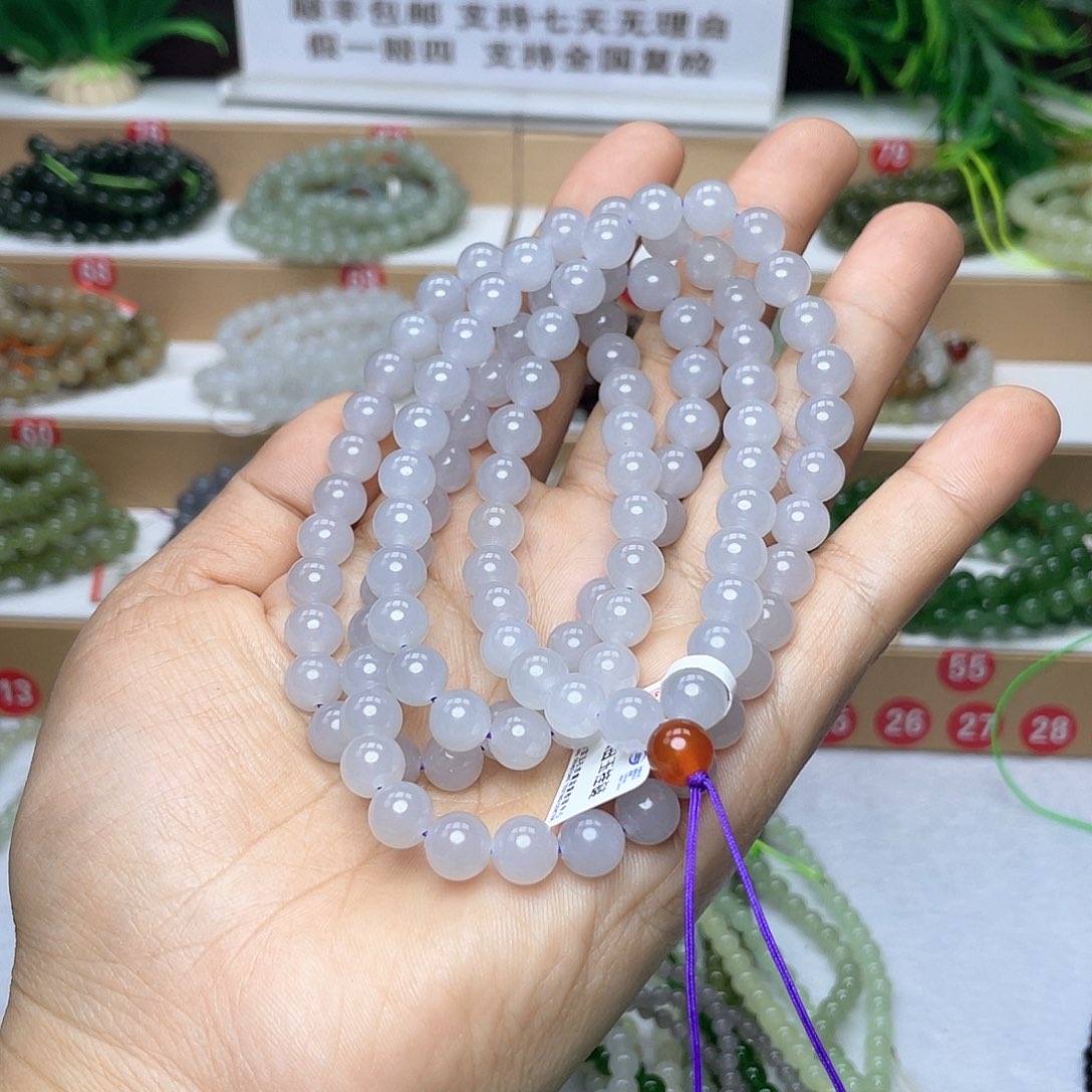 和田玉颈饰未镶嵌大*哥8mm