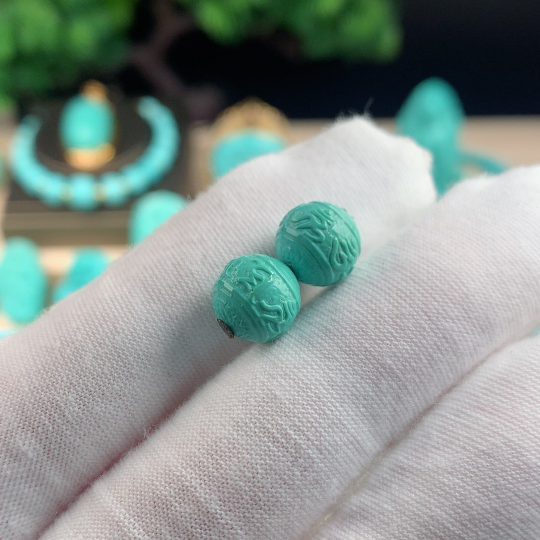 【闪购商品】绿松石配珠卡9.5未镶嵌