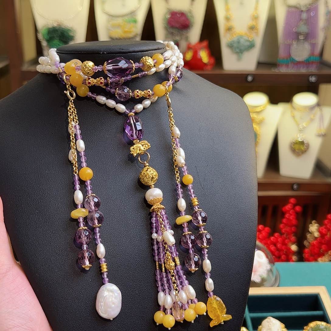 淡水珍珠项链未镶嵌项链108