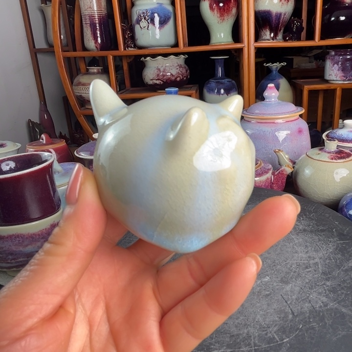 牛家钧窑牛自恒老师钧瓷虎