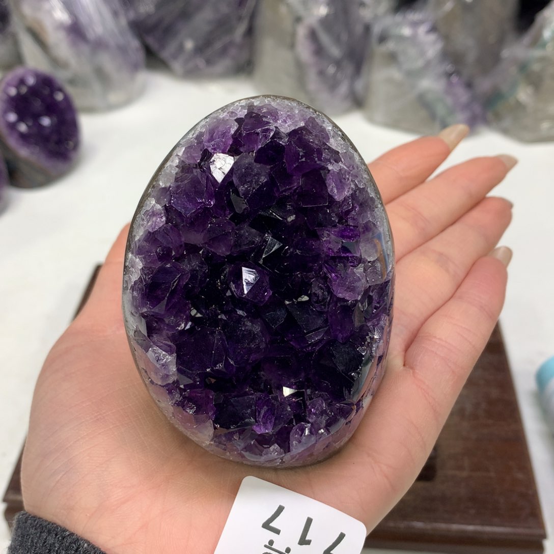 紫晶摆件未镶嵌水晶