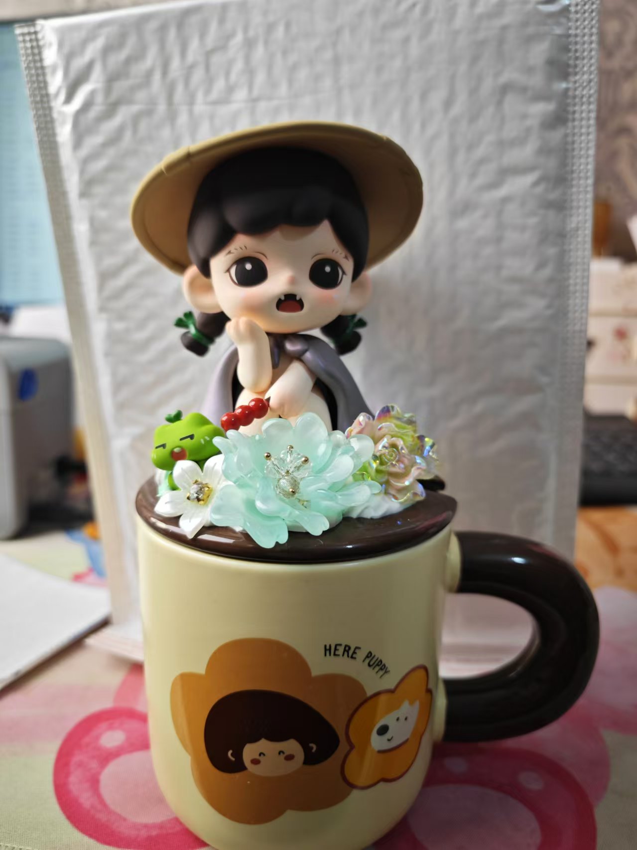现拆正版娃娃加杯子个性时尚定制diy
