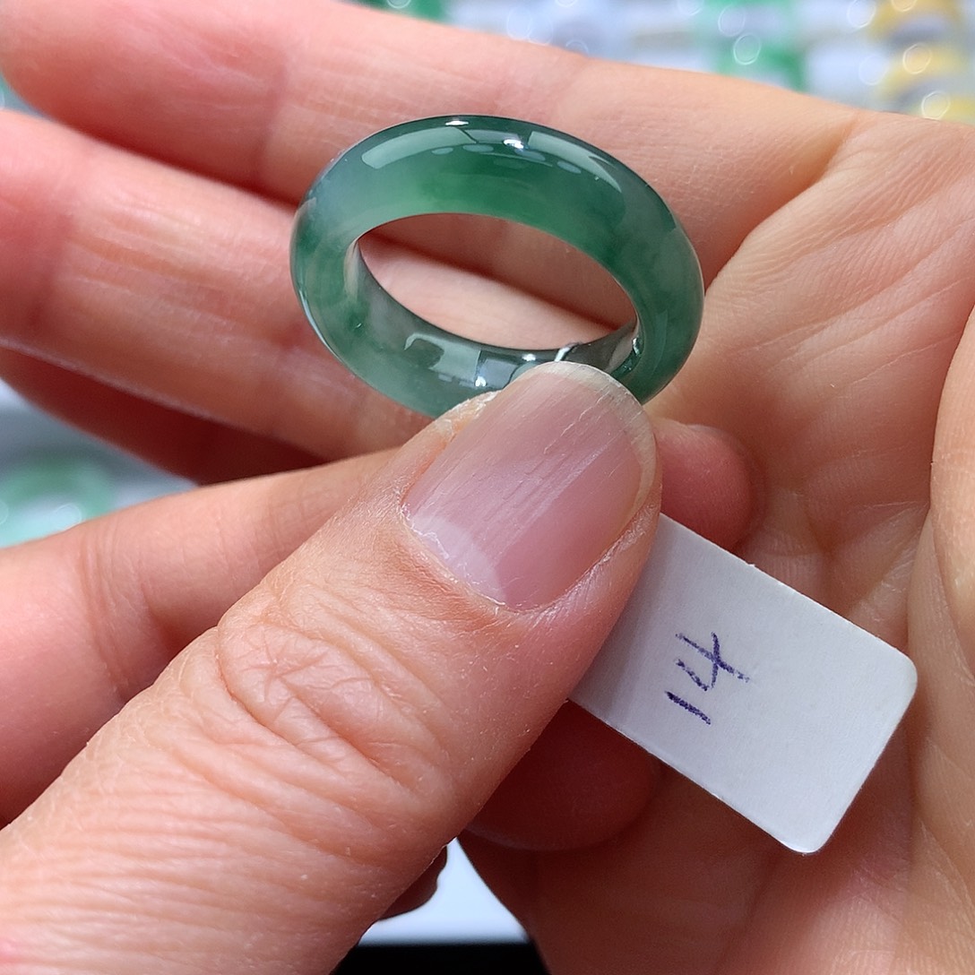 翡翠戒指未镶嵌14号